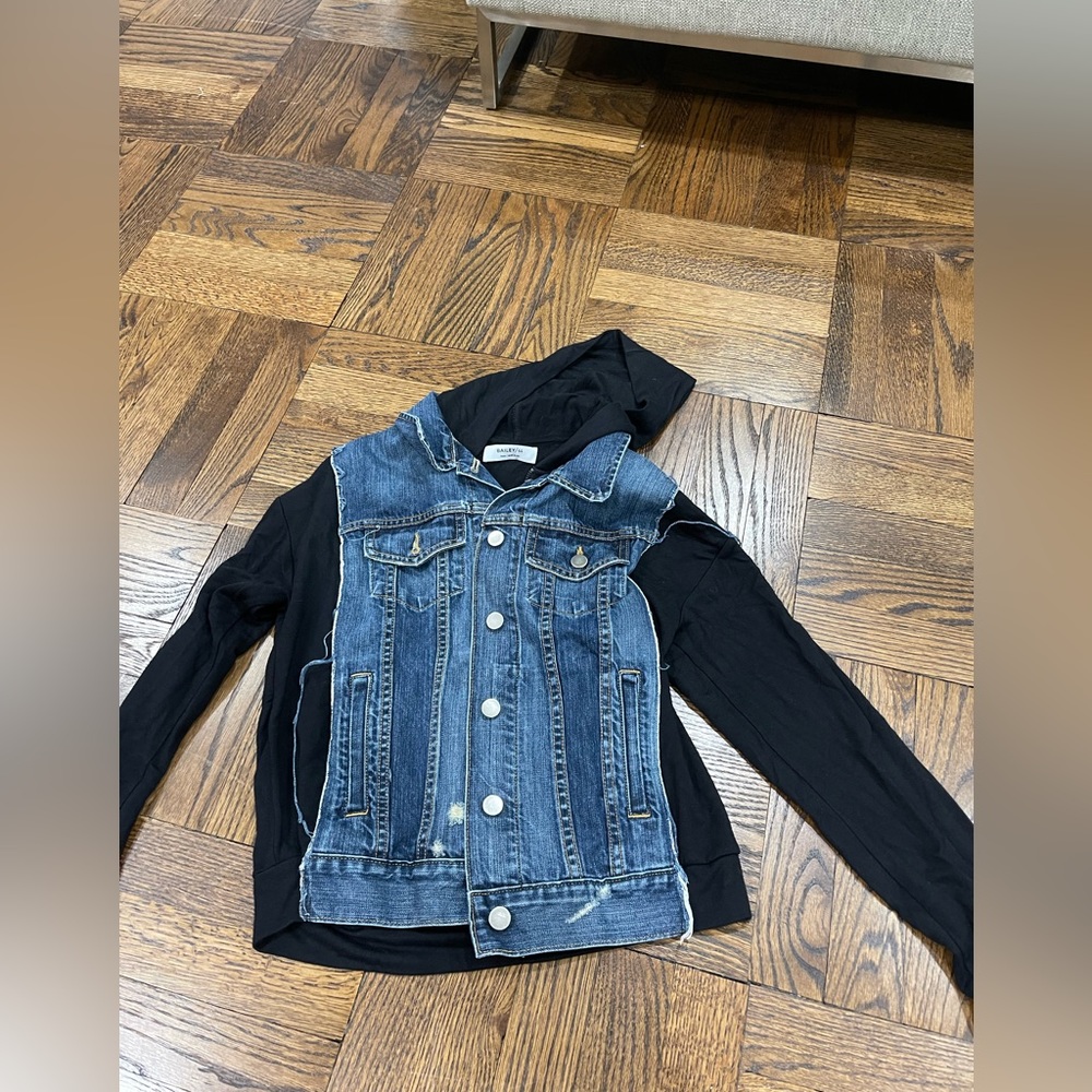 Jean jacket/sweatshirt, SO comfortable